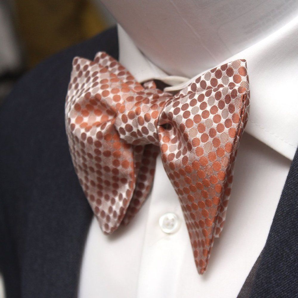 ‎Men's Self tied Bow Tie Copper Color Bowtie